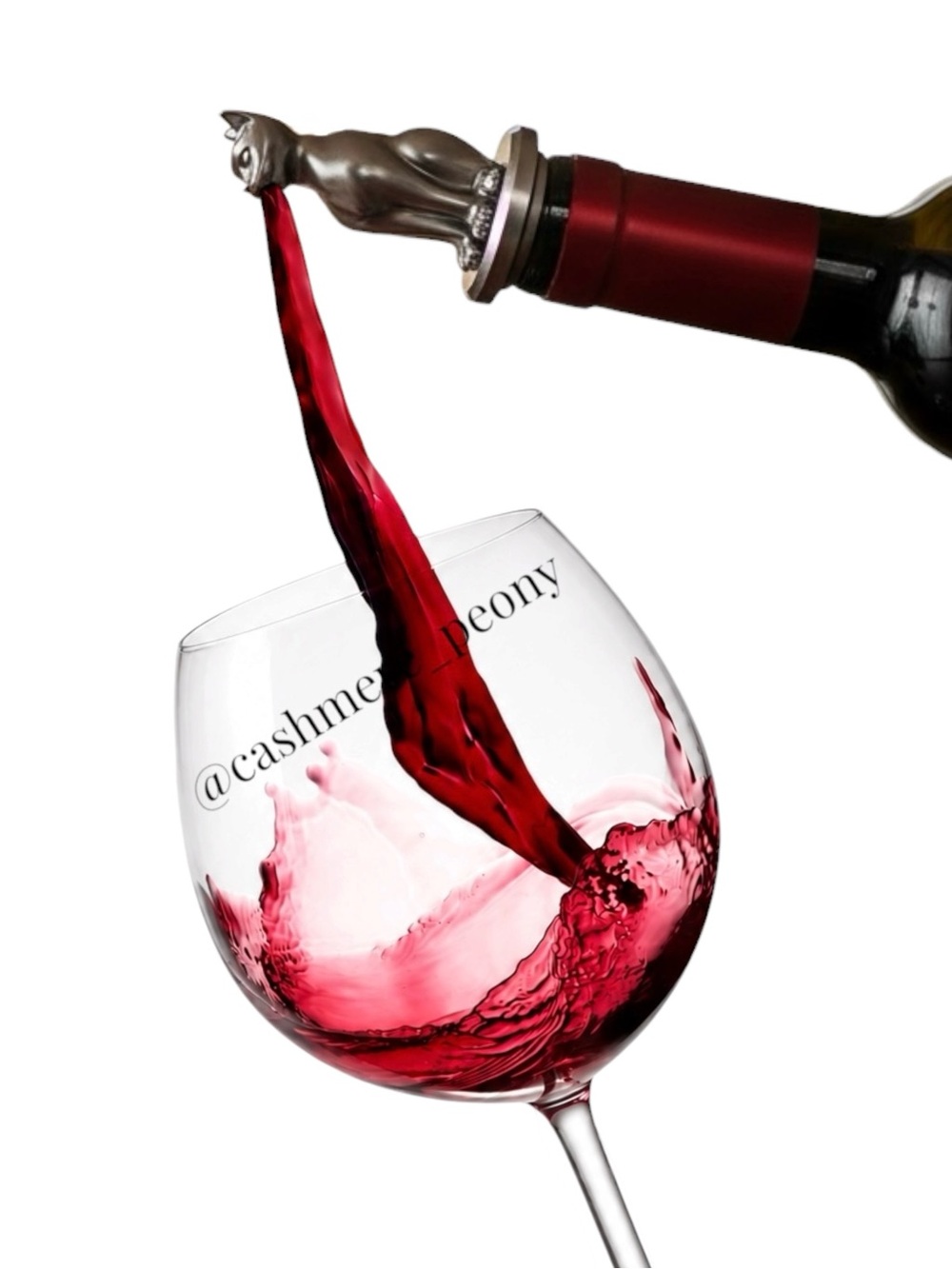 Stainless Steel Cat Wine Aerator Pourer Deluxe Decanter Pourer Stopper Spout